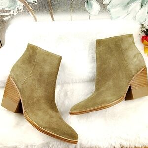 Marc Fisher Suede Bellen Ankle Boots Size 9.5